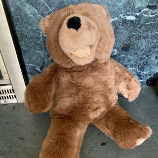 Vtg Gund Collectors Classic Spanky Open Mouthed Teddy Bear Toy