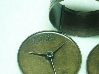 Vintage 1877 Indian Head Penny Coin Bank - Embossed Metal Stack of Pennies 5