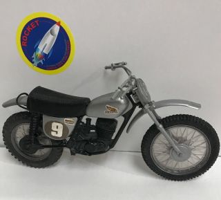 Vintage Mattel Big Jim Wolf Pack Honda Elsinore Cr250 Howler Motorcycle.