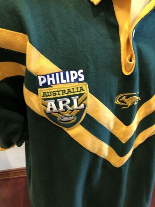 Vintage ARL Classic Australia Rugby League Kangaroos Men ' s Jersey Size XL 2