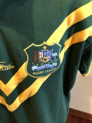 Vintage ARL Classic Australia Rugby League Kangaroos Men ' s Jersey Size XL 3