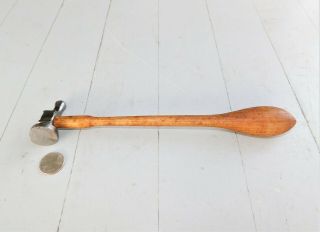 Vintage N.  O.  S.  Silversmith Chasing Hammer,  4 Oz.  W/ Handle,  Looks