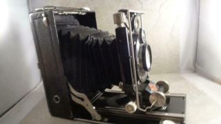 Agfa Jsolar Folding Bellows Cameras with Compur Lens With Case and a film back 4