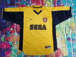 V9 1999 - 01 Arsenal Away Shirt Vintage Football Shirt Medium