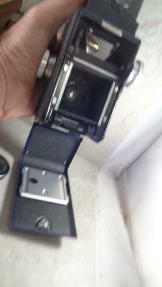 Ricoh 44 TLR 127 Twin lens Reflex Camera With Case Very 1950 ' s 5