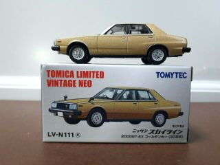 Tomytec Tomica Limited Vintage Neo Lv - N111c Nissan Skyline 2000 Gt - Ex Golden Car