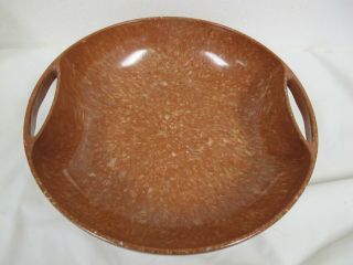 Vintage Brown Confetti Brown Bowl 12 " Aztec Melmac