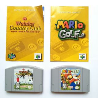 Mario Golf,  Waialae Vintage Nintendo 64 Video Game Cartridge N64 Authentic Us