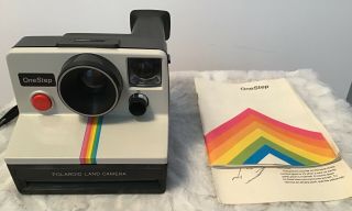 Vintage Poloroid One Step Rainbow Instant Camera - Well