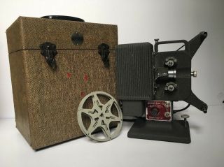 Eastman Kodak Kodascope Eight - 33 Vintage 8mm Movie Projector,  Case,  Pickup Reel