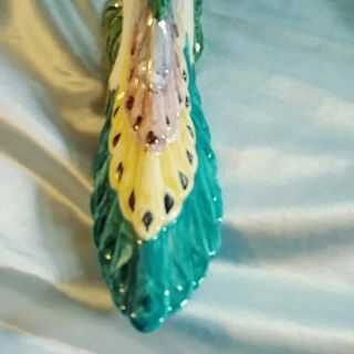 Vintage Exotic Resin Peacock Figurine Statue Sculpture Home Decorations 5
