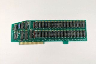 Vintage Apple Iie Qram Rev C 1mb 1024k Ram Memory Card Quality Computer