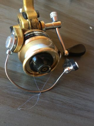 Vintage Daiwa GS - 1 Gold Series Ultralight Spinning Reel - Needs Small Repair 7