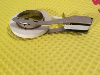 Vintage Scotch H - 120 Stainless Steel Filament Tape Dispenser With Roll Made USA 5