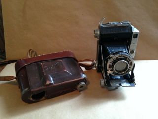 Vintage Welta Compur - Rapid Folding Camera & Case Schneider - Kreuznach Lens