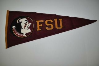 Florida State Seminoles Fsu Football Garnet Vintage Embroidered Flag