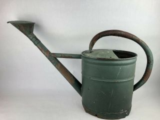 Vintage Galvanized Metal Sprinkling Watering Can 11l Made In Germany