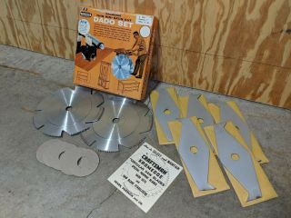 Vintage Sears Craftsman 7 " Dado Set 9 - 3257 Kromedge Thin Rim Satin Cut -
