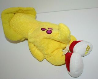 Vintage Bedtime BJ Yellow Barney Dinosaur Terry Stuffed Beanie GOLDEN BEAR Lyons 3