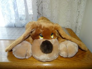 Vtg Russ " Samuel " Basset Hound Puppy Dog Brown Stuffed Animal Plush Dog