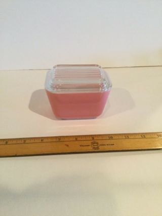 Vintage Pink Pyrex Refrigerator Dish With Lid 0501 1950 