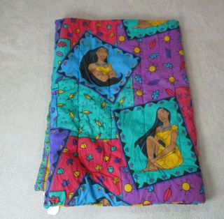 Vintage Disney Pocahontas Comforter Twin Size Bed Bedding Girls Movie 90s
