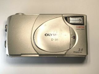 Olympus D - 380 Camedia 5x Digital Zoom Vtg Camera 2.  0 Megapixel X Xp Powers On
