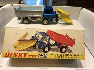 Vintage Dinky 439 D.  800 Snow Plough And Tipper