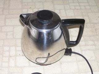 Vtg Jet - O - Matic Model 10 Coffee Pot Electric Percolator Noisy Mid - Century
