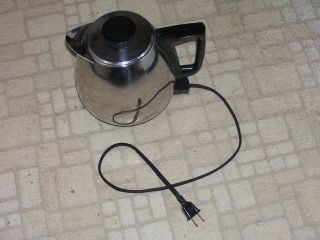 VTG JET - O - MATIC model 10 Coffee Pot Electric Percolator NOISY Mid - century 4