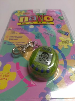 Playmates Talking Nano Baby 1997 Vintage Keychain Virtual Toy (A1) 6