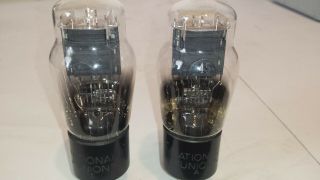 Test Nos Pair Engraved Base Type 45 National Union St (245 345) Tube Tv7 Strong