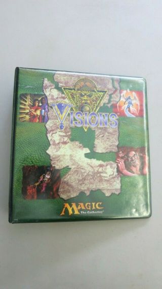 Mtg Vintage 1997 Visions D - Ring Card Binder Magic The Gathering Ultra Pro 81170