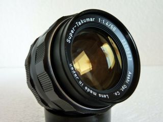 Asahi - Takumar 50mm F/1.  4 Lens For M42 Pentax Screw Mount