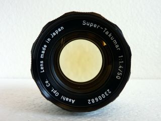 Asahi - Takumar 50mm f/1.  4 Lens for M42 Pentax Screw Mount 5