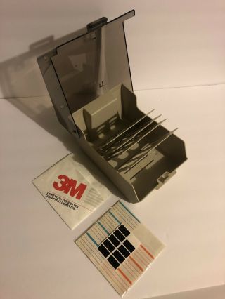 Vintage Computer Flip File Organizer Case For 5.  25 Inch Floppy Disk Disks 3