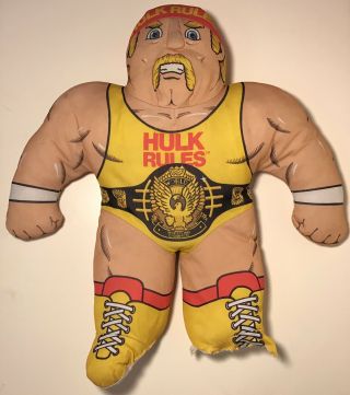 Vintage 1990 Hulk Hogan Wrestling Buddies Tonka Wwf Wwe Plush Pillow