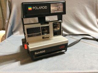 Polaroid Sun 600 Instant Film Camera With Flash
