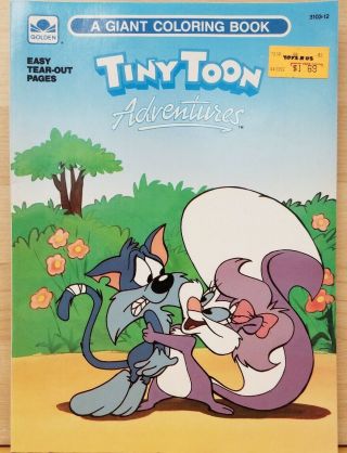 Tiny Toons Adventures Coloring Book Vintage Looney Tunes 1990 Warner Bros