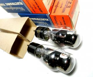 Matched Pair Nos Rca 5z3 Tubes 1950s 