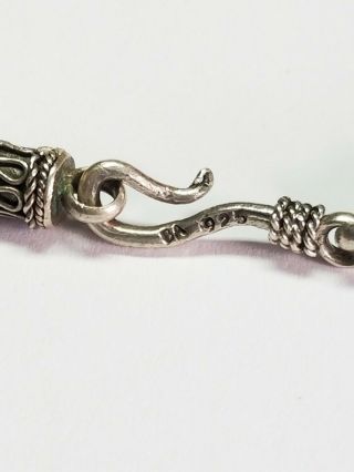 Vintage BA Suarti Sterling Silver 925 Wheat Chain Link Bracelet 7.  5 
