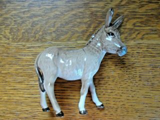 Vintage Beswick England Ceramic Brown Donkey 4¼ " Tall Cond