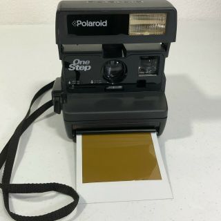 Polaroid One Step 600 Flash Instant Film Camera With Strap