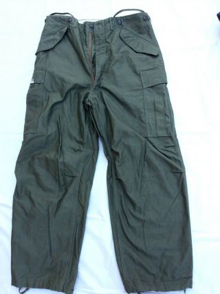 Vintage 50s Korea War Us Army Military Shell Field M - 1951 Uniform Pants Xl