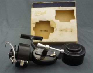 Vintage Mitchel Early Half Bale Made in France Fishing Reel w Box & Extra Spool 3
