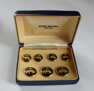 Vintage Brooks Brothers Golden Fleece Blazer Buttons Set of 7 3