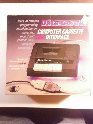 Commodore 64 Plus 4 C - 16 Data Corder Computer Cassette Interface Recorder Box