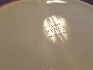 Vtg Pyrex PINK DAISY Cinderella Divided Casserole Dish 1.  5 Quart Lid 7
