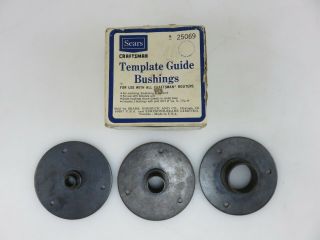 Craftsman Template Guide Bushings Set 25069 Fro Craftsman Routers Vintage Usa