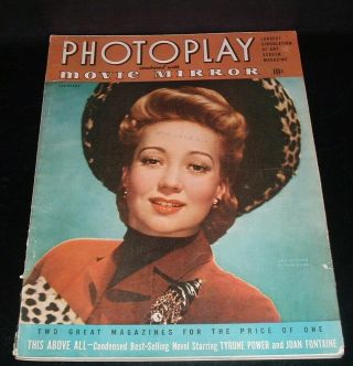 LQQK 3 vintage 1940s magazines,  MOVIE STORY/PHOTOPLAY/SCREEN ROMANCES 5